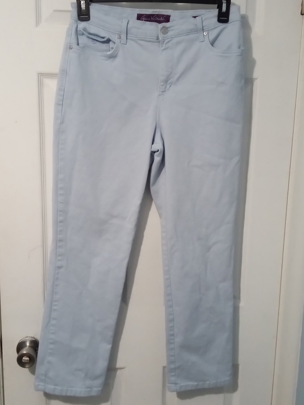 Gloria Vanderbilt Pastel Blue Straight Leg Jeans